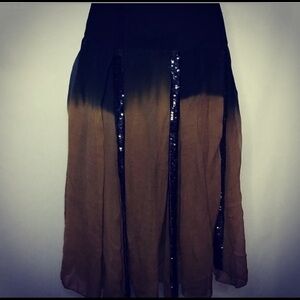 Gaetano Navarra Sequin Panel Skirt sz 42